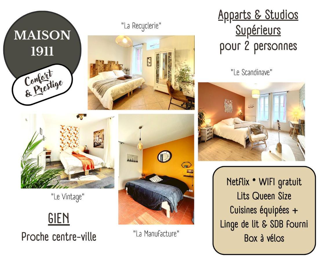 Appart Le Scandinave - Maison 1911 - Confort & Prestige Gien Exteriér fotografie